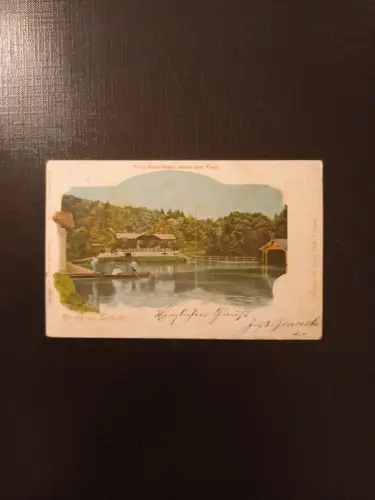 Laibach Teich Eislaufplatz Neben Dem Tivoli Gr