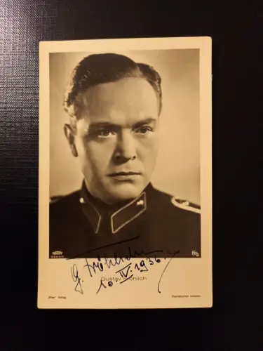 Gustav Fröhlich Porträt Autogramm AB0064  Gr