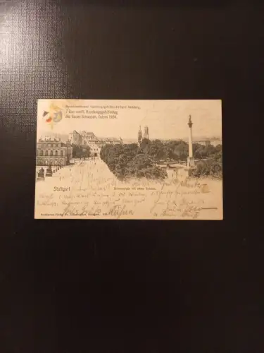 Stuttgart Schloßplatz Mit Altem Schloss Gr