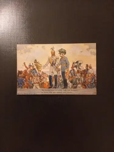 Kasier Franz Josef Kaiser Wilhelm Wir wollen uns einig sein Ludwig Koch 50378 Gr