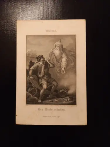 Wieland das Wintermärchen 16.5 x 11.5 Stahlstich AA0074