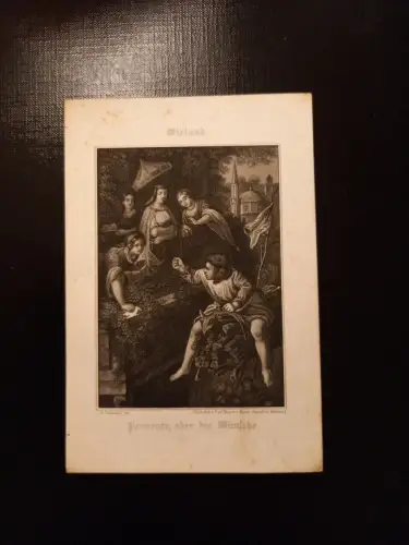 Wieland Pervonte oder die Wünsche 16.5 x 11.5 Stahlstich AA0078