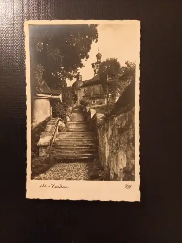 Alt Hallein Aufgang Zum Berzirksgericht Gr