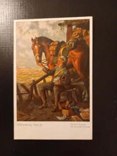 Völkerkrieg I Pferd Soldat Gr