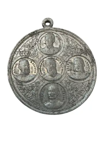 Tragbare Medaille 1905 Aluminium  Wilhelm II 1899