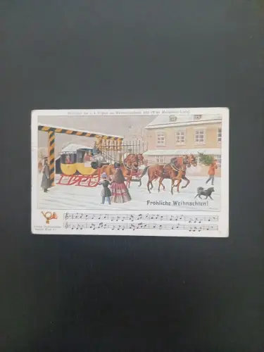 Heikehr k.k. Eilpost Weihnachten 1852 Fröhliche Weihnachten Pferd AA0167  Gr