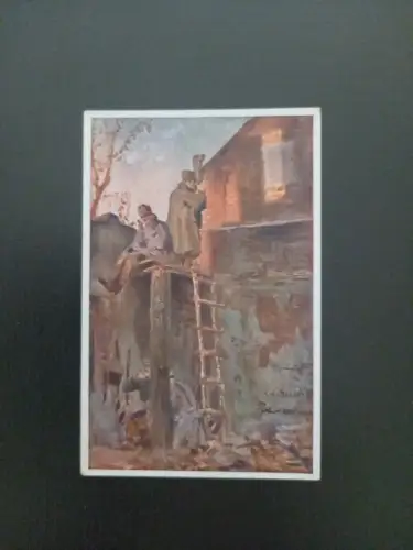 Kriegskarte Zwei Soldaten Gr