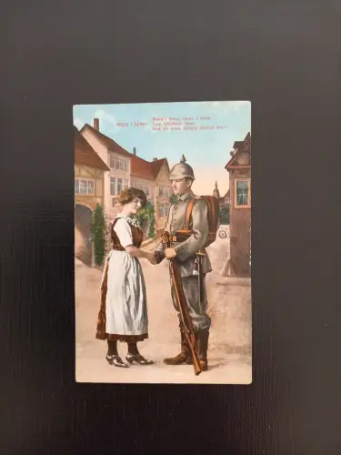 Verabschiedung Soldat Mit Frau Gr