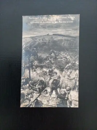 Nachtangriff Deutscher Truppen Kriegskarte Gr