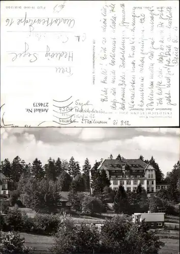 Friedrichsbrunn im Harz Sanatorium Ernst Thälmann