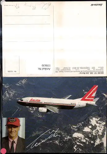 Verkehrsflugzeug Flugzeug Lauda Air Laudaair Boeing 737-300 Bob Marley Ni