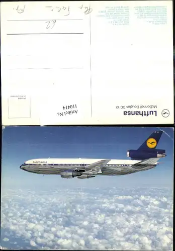 Verkehrsflugzeug Flugzeug Lufthansa McDonnell Douglas DC 10
