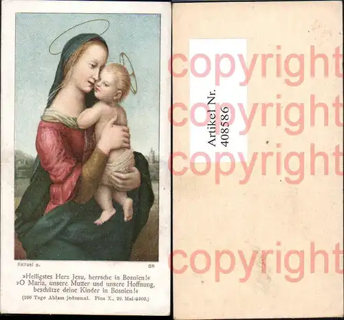 Andachtsbild Heiligenbildchen Raffael Maria Jesuskind Heiligenschein