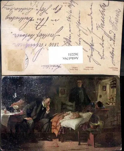 Künstler Ak Fildes Der Arzt Berufe Medizin