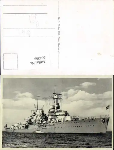Kriegsmarine Marine Kreuzer Leipzig Kriegsschiff