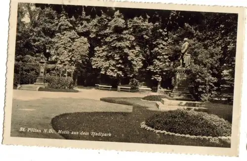 10476;St Pölten Motiv Stadtpark 1940