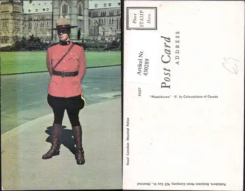 Royal Canadian Mounted Policeman Polizei Uniform