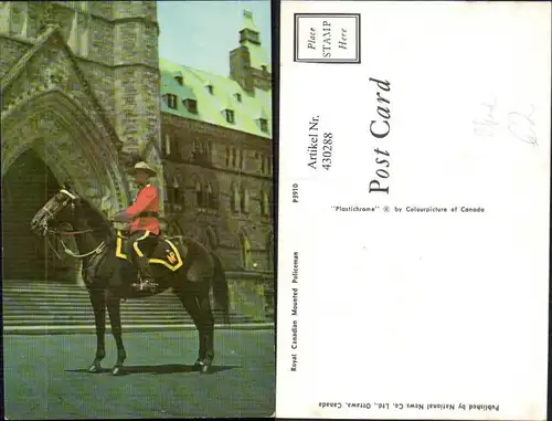 Royal Canadian Mounted Policeman Polizei Pferd Uniform