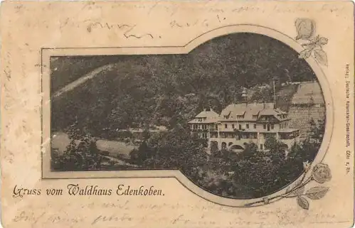 22851;Gruss v. Waldhaus Edenkoben 1900