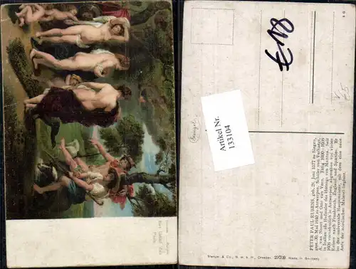 Stengel & Co 29709 Peter Paul Rubens Nude Erotik Akt
