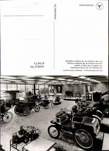 Reklame Mercedes Benz Daimler Museum Stuttgart Auto PKW Automobile