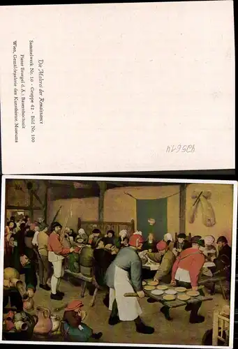 Künstler Ak Pieter Bruegel d. Ältere Bauernhochzeit Renaissance