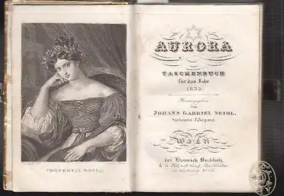 Aurora Taschenbuch für das Jahr 1830. SEIDL, Johann Gabriel (Hrsg.).
