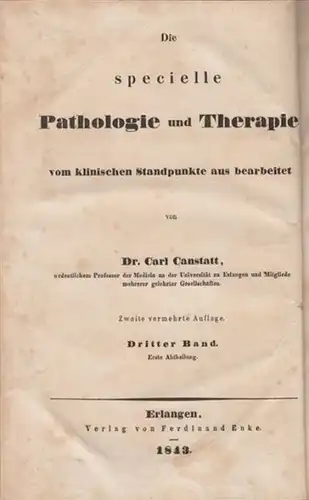 CANSTATT, Handbuch der medicinischen Klinik.... 1843