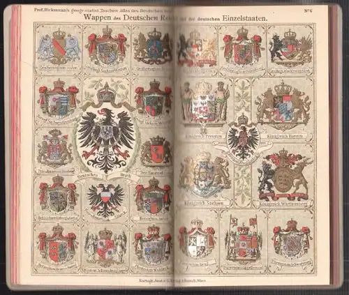 Geographisch-statistischer Taschen-Atlas des Deutschen Reichs. HICKMANN, A[nton]