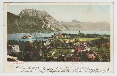 Gmunden. Schloss Ort. 1900