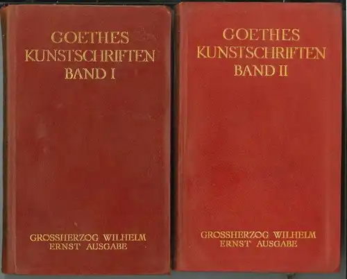 Kunstschriften. (Hrsg. v. Max Hecker). GOETHE, [Johann Wolfgang v.].