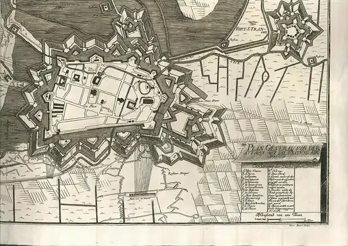 Plan General von der Attaque auf die Vestung Air. Anno 1710.