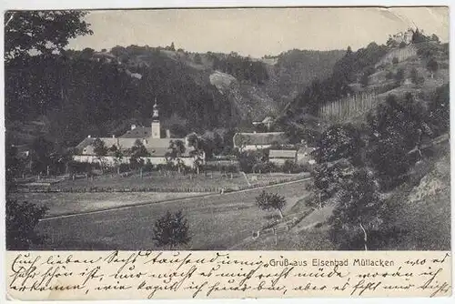 Gruß aus Eisenbad Müllacken. 1900