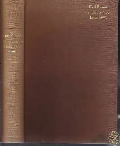 BUDDE, Geschichte der althebräischen... 1906