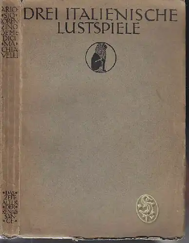 ARIOSTO, Drei italienische Lustspiele aus der... 1914