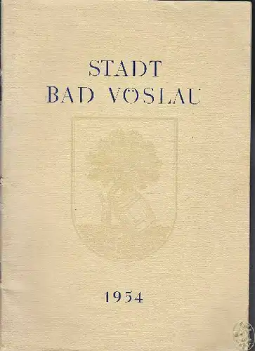BRAUN, Festschrift zur Stadterhebungsfeier, 16.... 1954