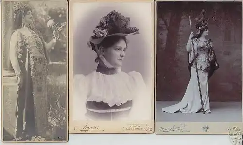 5 Orig.-Photographien die Schauspielerin Hedwig... 1894