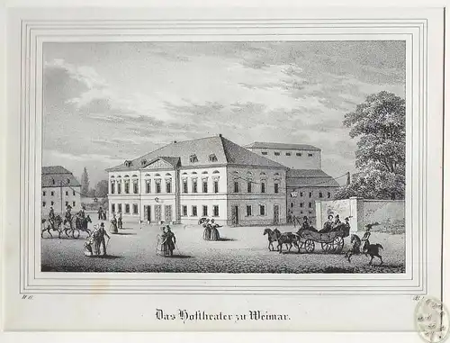 Das Hoftheater zu Weimar. 1835
