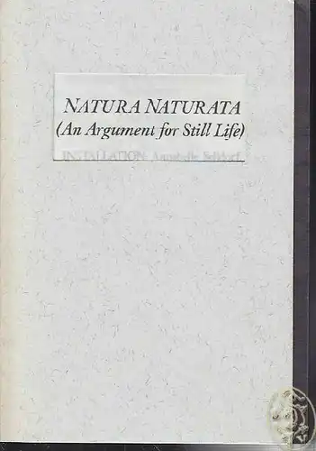 LAUF, Natura Naturata (An Argument for... 1989