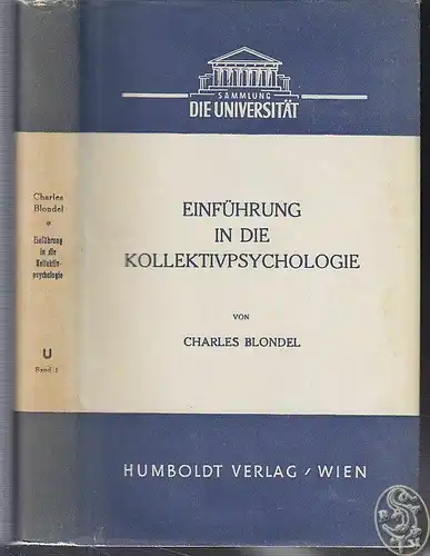 BLONDEL, Einführung in die Kollektivpsychologie. 1948