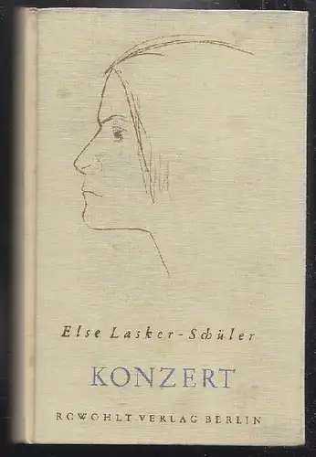 LASKER-SCHÜLER, Konzert. 1932