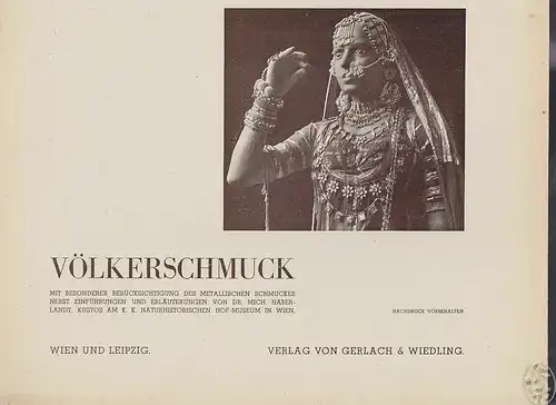 HABERLANDT, Völkerschmuck. Mit besonderer... 1906