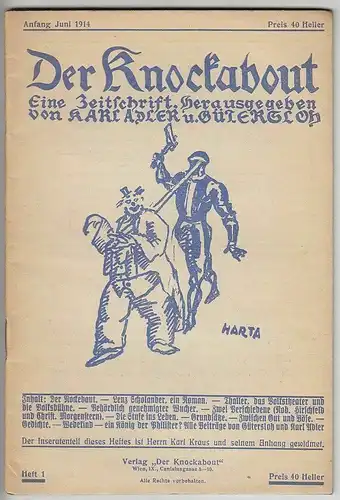 ADLER, Der Knockabout. Eine Zeitschrift. 1914