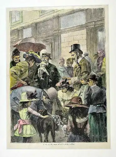 GAUSE, Der Hundeverkäufer am Graben in Wien. 1880