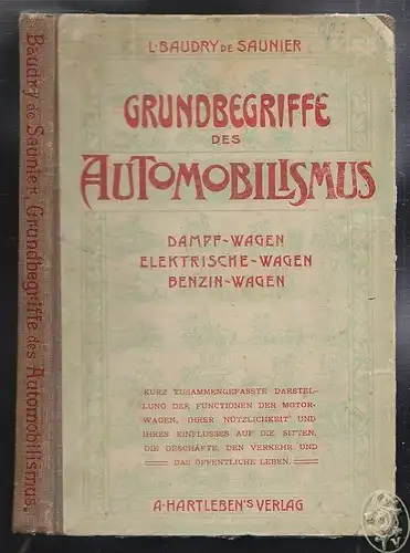 BAUDRY DE SAUNIER, Grundbegriffe des... 1902