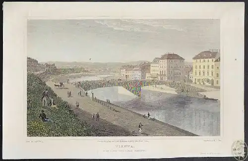 BATTY, Vienna. View from the Biber Station.... 1823