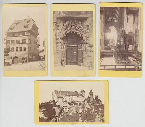 Nürnberg. 4 Ansichten. 1880