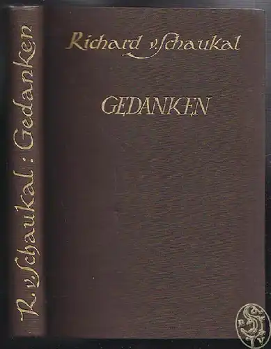 SCHAUKAL, Gedanken. 1931