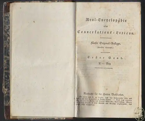 Allgemeine deutsche Real-Encyclopädie für die gebildeten Stände. (Conversations-