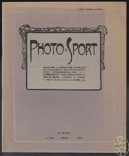 KÖHLER, Photo-Sport. Modernes, illustriertes... 1916